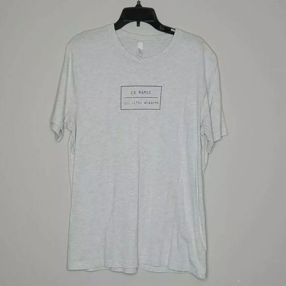 Bella Canvas Men's Gray "Ed Ramos Jiu Jitsu Academy" T-Shirt Size XLarge - Picture 1 of 6